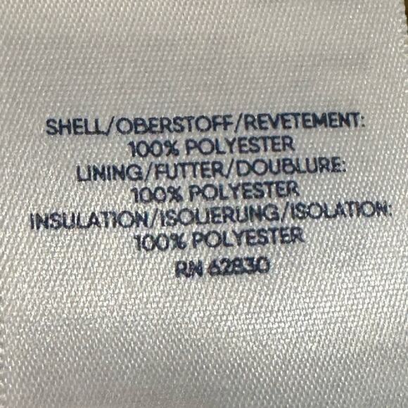 Lands End Women’s Large 14/16 Black Quilted Full Zip Polyester Vest - Picture 6 of 9